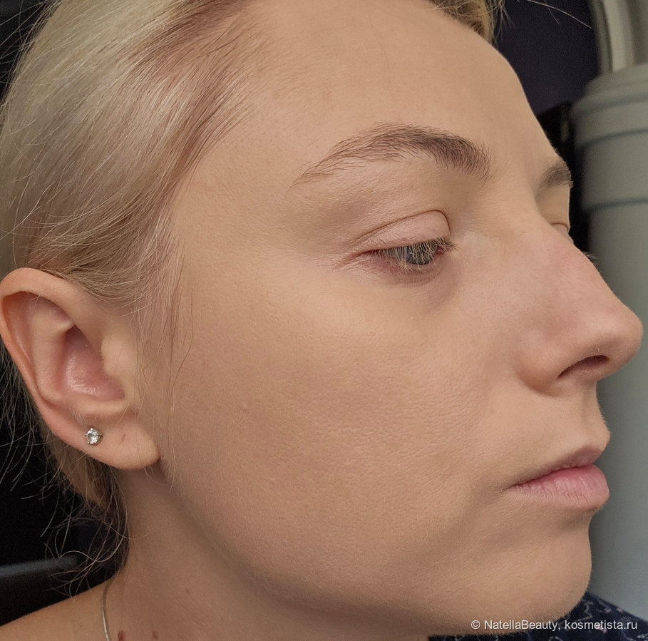 До. На лице тон Collagen 13, пудра Romanovamakeup Medium