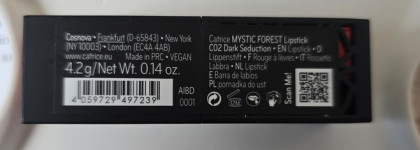 Red Week: мистическая помада Catrice Mystic Forest Lipstick C02 Dark Seduction