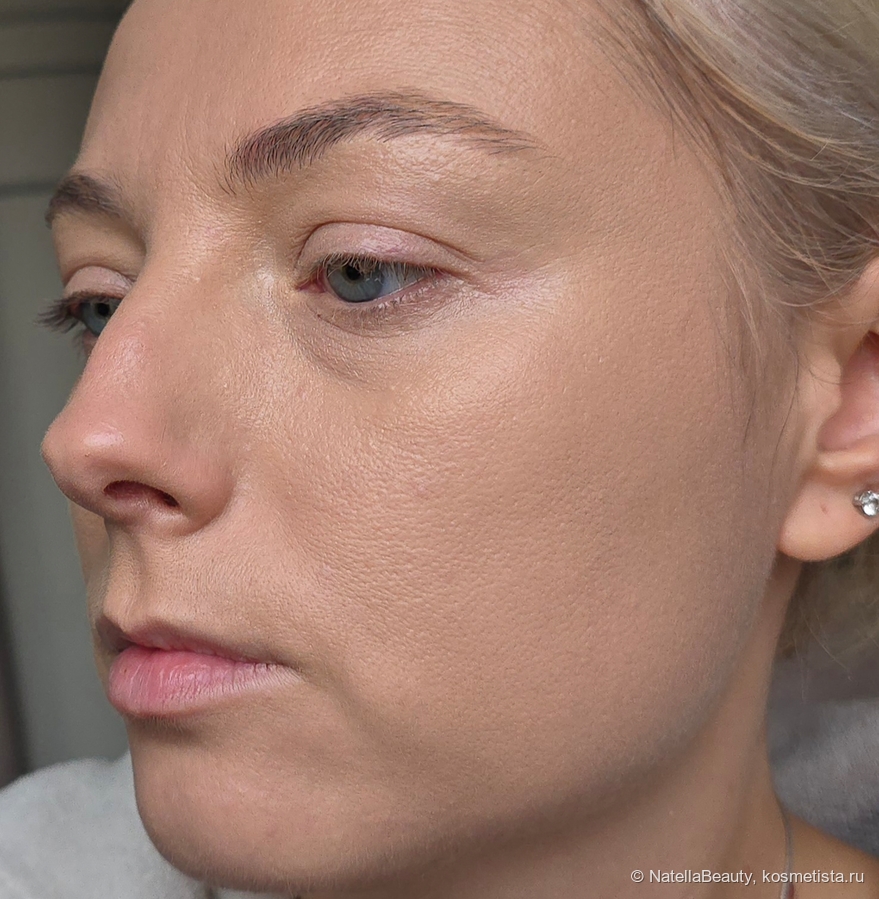 На лице только тон