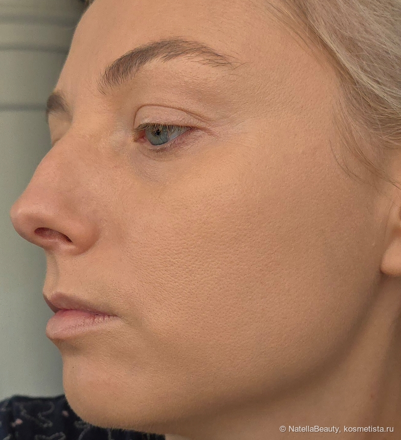 На лице только тон