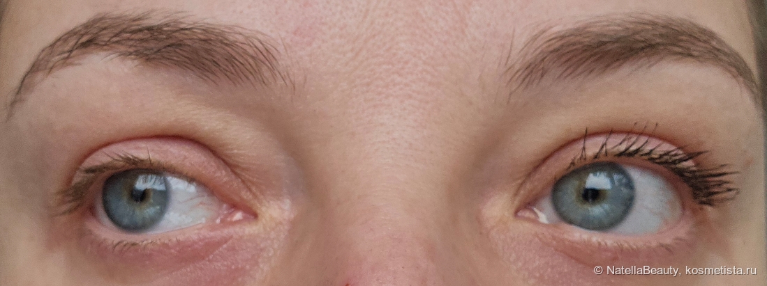 Сравнение накрашеного и ненакрашенного