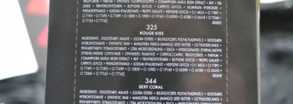 Guerlain Kiss Kiss Lipstick Le Rouge Creme Galbant Shaping Cream Lip Colour  #368 Baby rose, # 325 Rouge kiss и # 344 Sexy coral