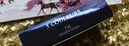 Мой кусочек Рождества с Dior Golden Shock Collection 2014 Dior 5 Couleurs Couture Colours & Effects Eyeshadow Palette #756 Golden Shock