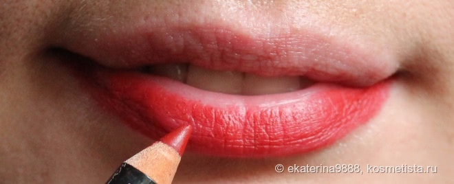 Красный. Глубокий красный цвет на моих губах. NYX lipliner pencil, 844 Deep Red