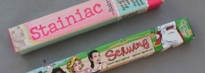 The Balm Schwing Black Liquid Eyeliner и The Balm Stainiac Lip and Cheek Stain Beauty Queen