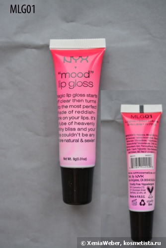 Блески для губ Nyx (Nyx Mood Lip Gloss Mlg01, Nyx Mood Lip Gloss Affectionate Mlg02, Nyx Mood Lip Gloss Sensual Mlg03, Nyx the Blue Lip Gloss Smile Brightener Mlg04)