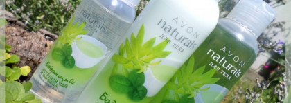 Новинки из серии Avon Naturals - линия средств для кожи тела "Бодрящий зелёный чай и вербена"