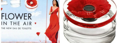 Kenzo Flower in the air... Красный мак в сером городе