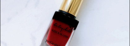 Блеск для губ и румяна 2-в-1 – YSL Baby Doll Kiss & Blush Lips & Cheeks Soft Matte Colour (11 Prune Impertinente)