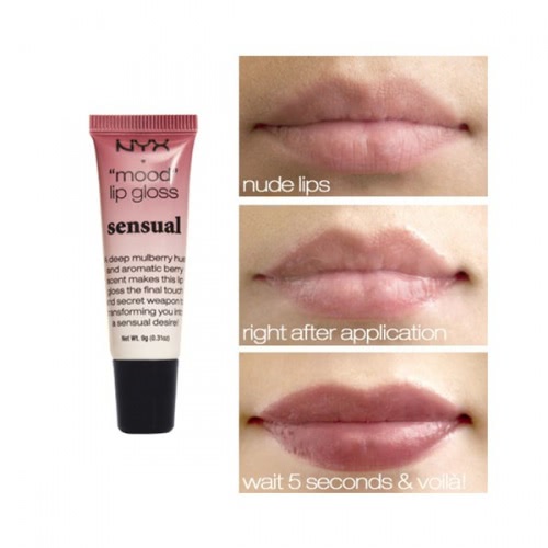 NYX Mood Lip Gloss Sensual – Блеск-бальзам для губ, меняющий цвет