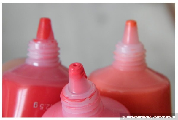 H&M Lip Tint Пигмент для губ. Цвета: Deep Red, Raspberry Red, Tangerine