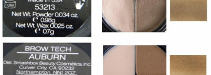 Smashbox Brow Tech Dark brown и Auburn. Подводка для бровей