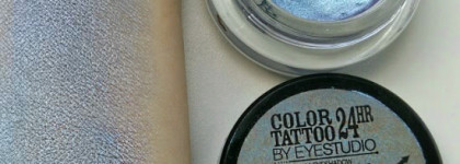 Стойкие тени для век Maybelline Eye Studio Color Tattoo 24Hr Gel Cream Shadow. Свотчи 6-ти цветов