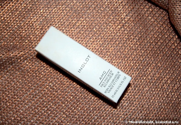 Зимняя сказка с Inglot AMC Face And Body Illuminator #61