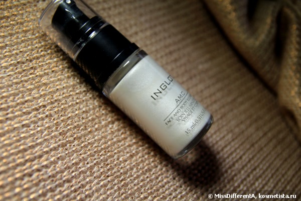 Зимняя сказка с Inglot AMC Face And Body Illuminator #61