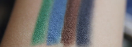 Карандаши для глаз Essence Kajal Pencil в четырех разных оттенках: #08 teddy, #21 feel the eclipse, #26 beach bum, #27 samba green