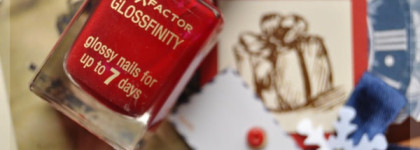 Мой новогодний красный. Лак для ногтей Max Factor Glossfinity 110 Red Passion