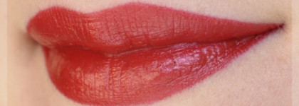 Две красные помады. Rimmel Lasting Finish Lipstick в оттенке 164 Tantrum и Lamel Professional Intense Color Lipstick в оттенке 06