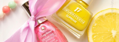Парочка весенних. Лаки для ногтей Seventeen Supreme в оттенке 147 и Sally Hansen Dimond Strength в оттенке 320 Must-Have Iris