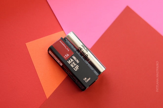 Когда подарок не разочаровал. Помада Make Up Factory Lip Color в оттенке 156 Red Temptation