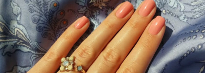 Абрикосовая нежность с лаком Ja-De в оттенке Apricot glow