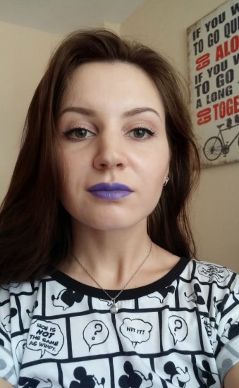 Сине-фиолетовое чудо от Inglot fredoom system lipstick #95