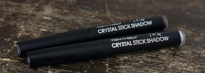 Тени-карандаш TonyMoly Crystal stick shadow в оттенках #01 White Beam и #05 Modern Brown