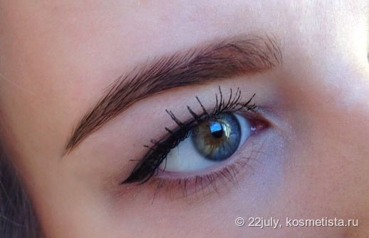 Натуральные брови вместе с Eyebrow cake powder Nyx в оттенке Blonde
