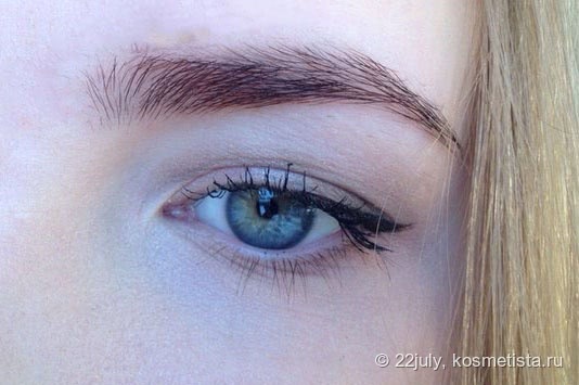 Натуральные брови вместе с Eyebrow cake powder Nyx в оттенке Blonde