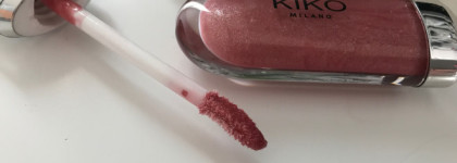 Россыпь бриллиантов под жидким стеклом. Kiko 3D Hydra lipgloss в оттенке #17 Pearly Mauve