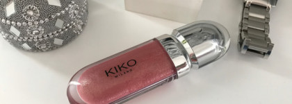 Россыпь бриллиантов под жидким стеклом. Kiko 3D Hydra lipgloss в оттенке #17 Pearly Mauve