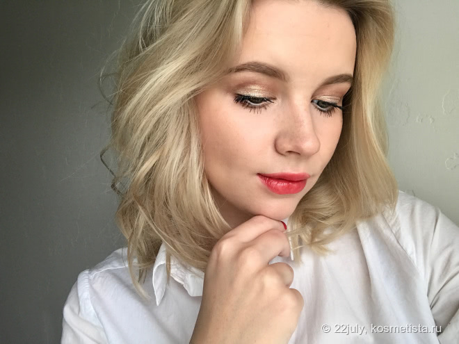 Тени с эффектом влажного века. Kiko Cream crash lasting color eyeshadow #09 Pearly gold от Kiko