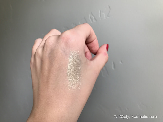 Тени с эффектом влажного века. Kiko Cream crash lasting color eyeshadow #09 Pearly gold от Kiko
