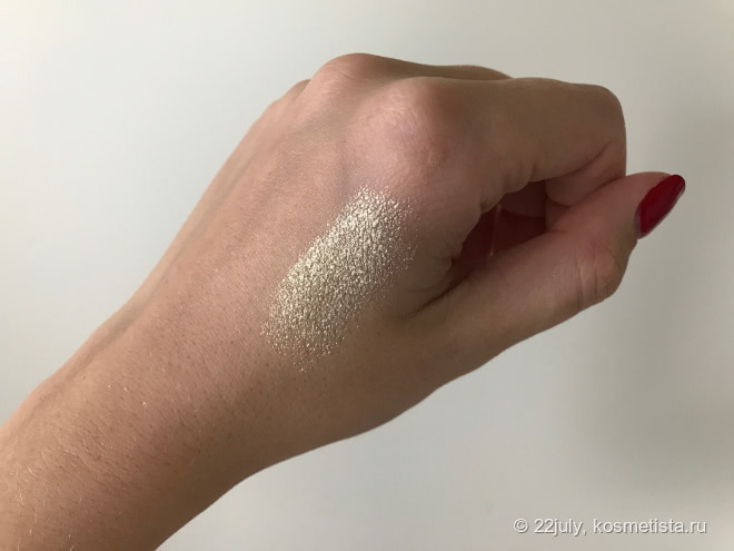 Тени с эффектом влажного века. Kiko Cream crash lasting color eyeshadow #09 Pearly gold от Kiko