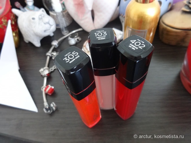 Трое из ларца - такие разные L'oreal Paris Infaillible Glosses Xtreme Resist