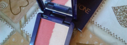 Компактные румяна-хайлайтер Oriflame 2-в-1 The ONE Illuskin blush в оттенке Luminous Peach