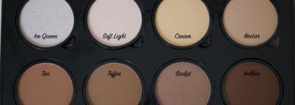 Рисуем скулы с палеткой NYX Highlight & Contour Pro Palette 01