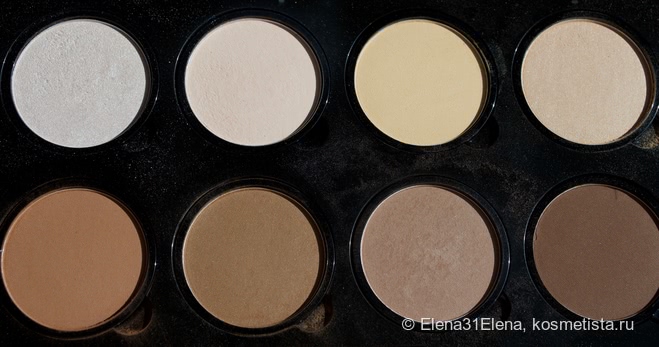 Рисуем скулы с палеткой NYX Highlight & Contour Pro Palette 01