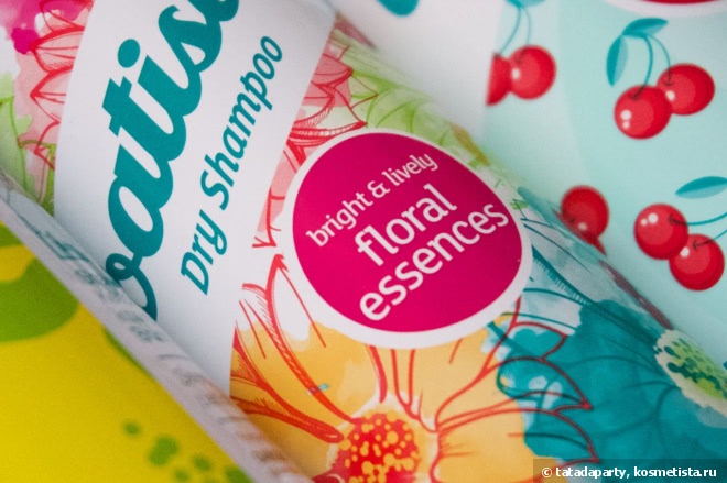 Сухой шампунь Batiste Dry Shampoo Floral Essences, Cherry, Tropical