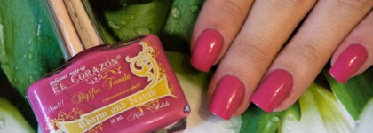 Летний маникюр  в розовых тонах (стемпинг)