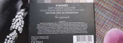 Палетка теней Gosh 9 Shades 004 To Be Cool in Copenhagen
