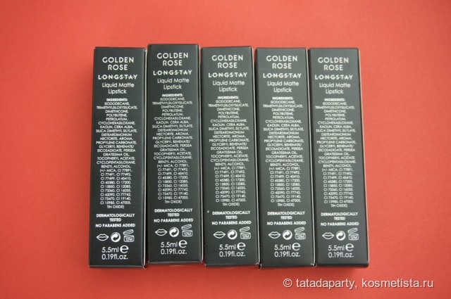 Golden Rose Longstay Liquid Matte Бюджетные матовые помады