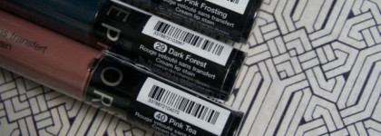 Sephora Cream Lip Stain 37 Pink Frosting, 29 Dark Forest, 40 Pink Tea