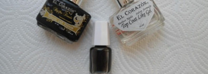 Кружевной маникюр: Белое против Черного и прекрасный топ El Corazon Top Coat Like Gel №434