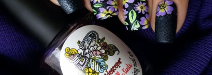 Цветы среди зимы с пластиной Konad Square Image Plate 11 ( 10 вариантов дизайна ногтей + 5 видео )