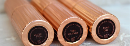 Знаменитые помады Charlotte Tilbury Matte Revolution в оттенках Pillow Talk, Very Victoria и Bond Girl