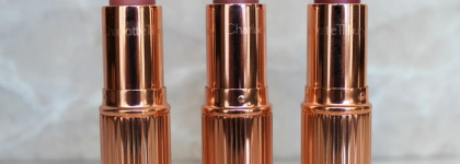Знаменитые помады Charlotte Tilbury Matte Revolution в оттенках Pillow Talk, Very Victoria и Bond Girl
