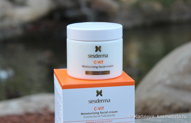 Подсвечивающая линейка для лица от Sesderma C-Vit с витамином С. Липосомальная сыворотка, крем-контур вокруг глаз и увлажняющий крем для лица