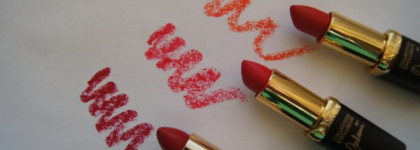 И снова много красного L'oreal Color Riche Collection Exclusive Pure Reds в оттенках JLo, Julianne, Doutzen