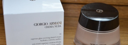 Любовь к естественности с увлажняющим кремом для лица с тональным эффектом Crema Nuda от Giorgio Armani в оттенке № 01 Nude Glow